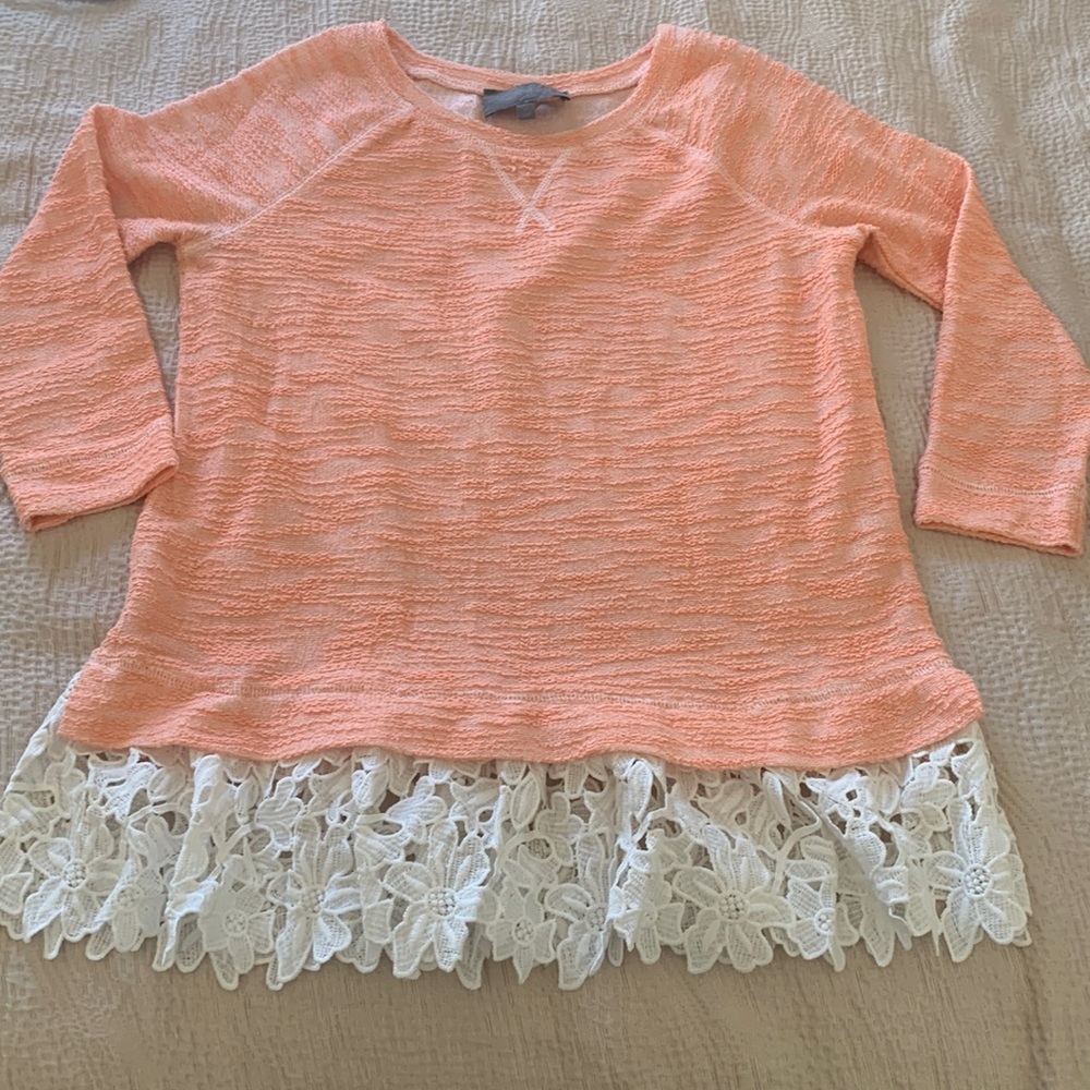 Tangerine Anthropology top